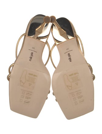 Cult Gaia Leather Slides