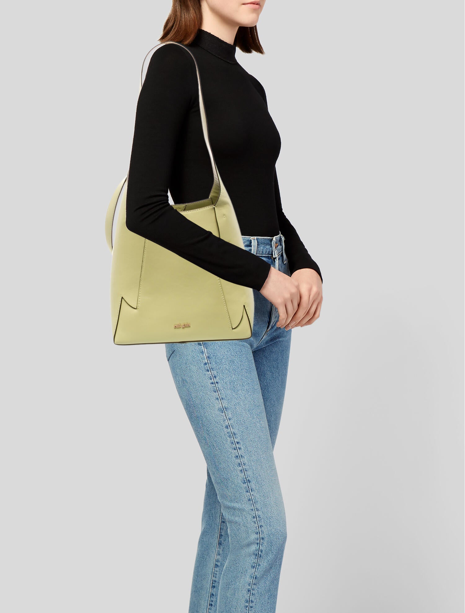 Cult Gaia Leather Shoulder Bag