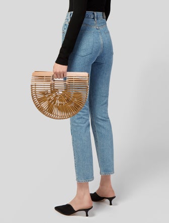 Cult Gaia Bamboo Top Handle Bag
