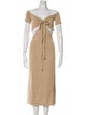 Cult Gaia Off-The-Shoulder Midi Length Dress
