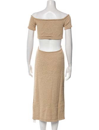 Cult Gaia Off-The-Shoulder Midi Length Dress