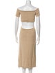 Cult Gaia Off-The-Shoulder Midi Length Dress