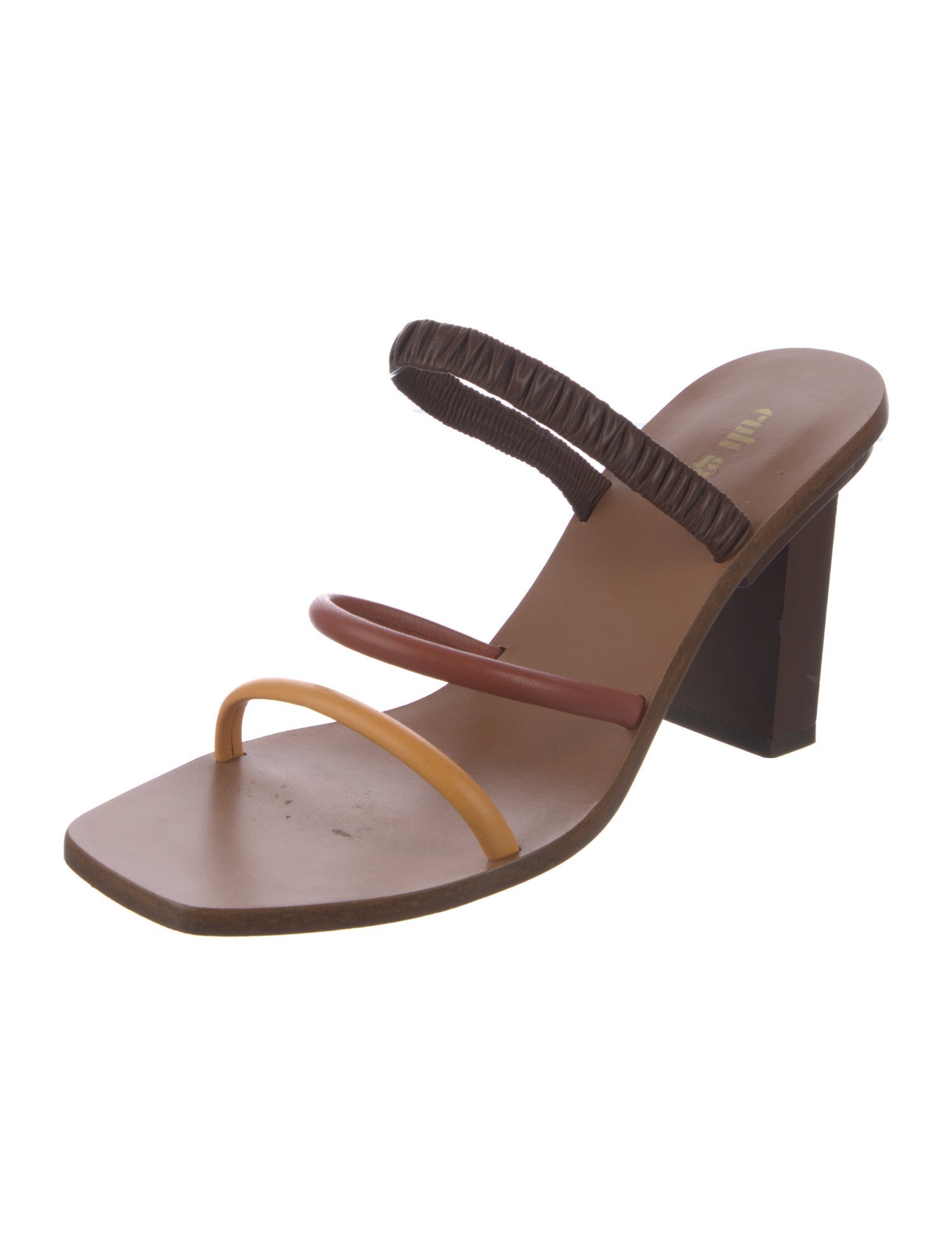 Cult Gaia Leather Slides