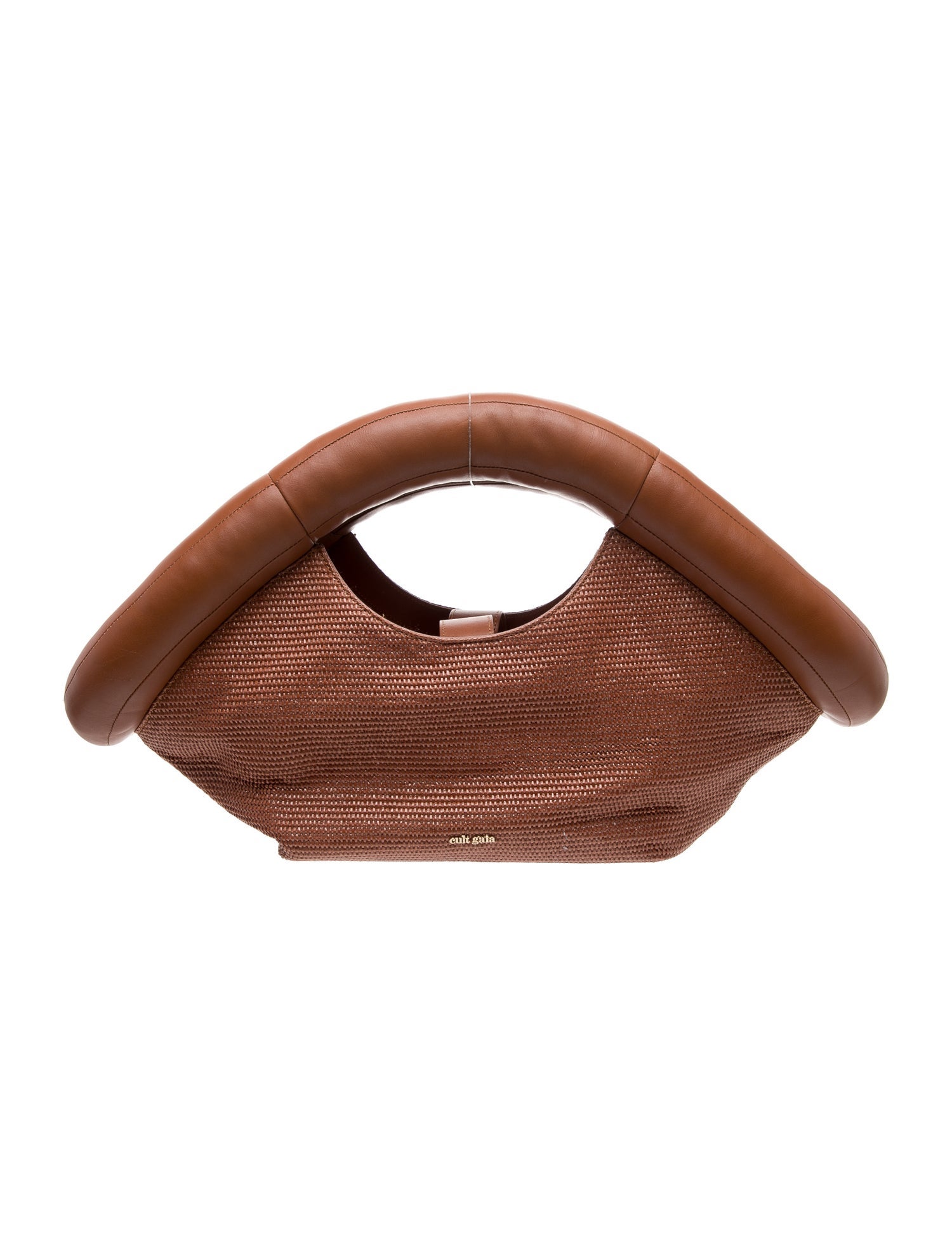 Cult Gaia Raffia Top Handle Bag