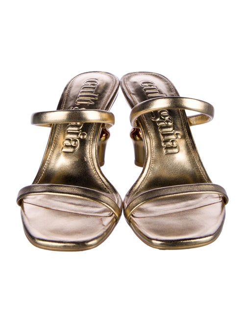 Cult Gaia Bambu Leather Slides