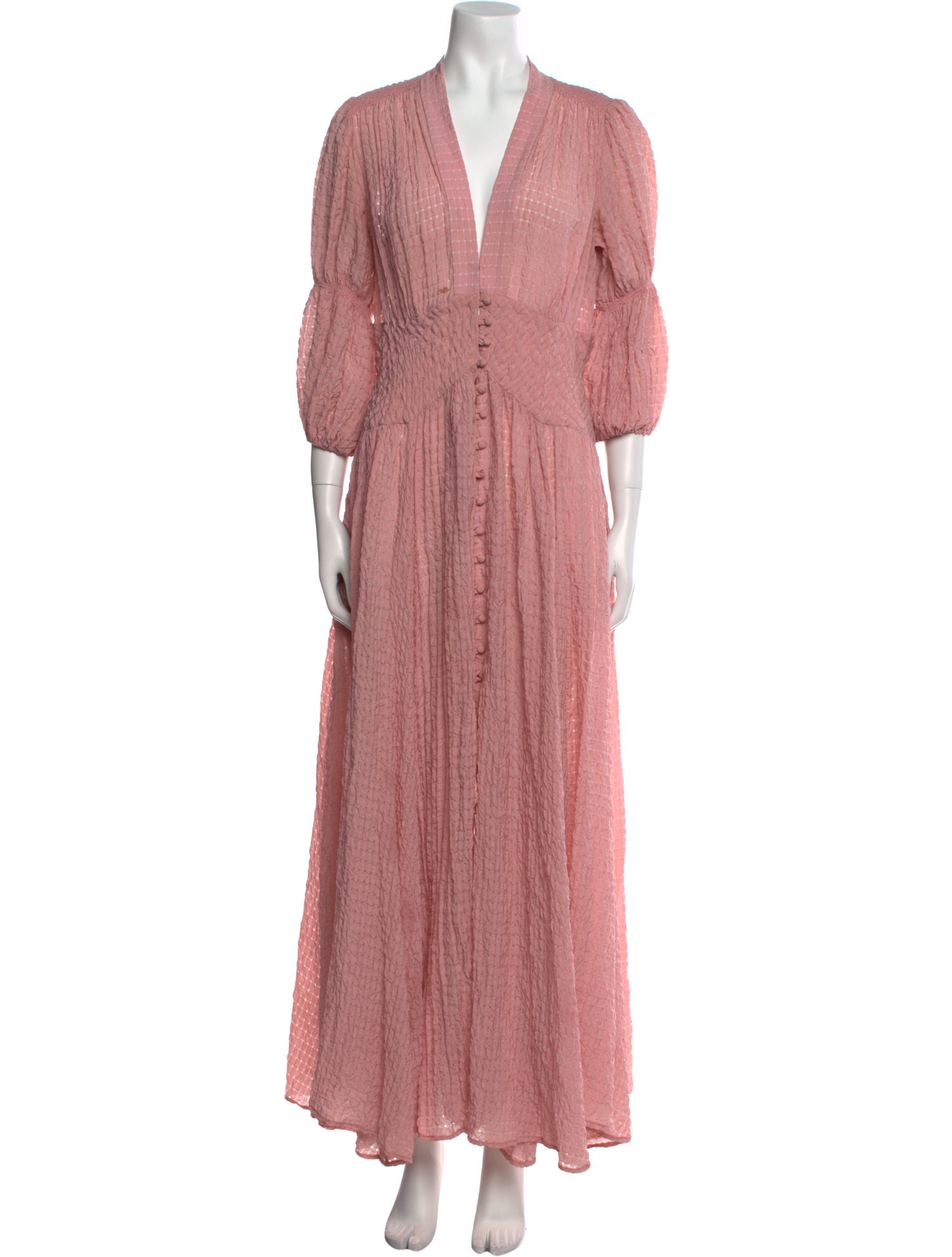 Cult Gaia V-Neck Long Dress