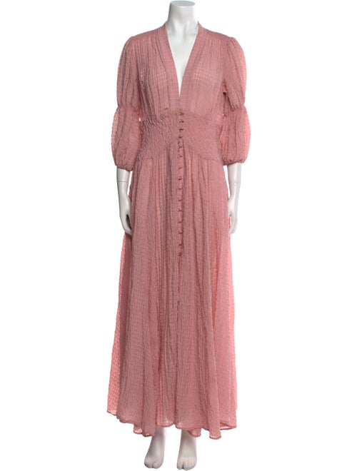 Cult Gaia V-Neck Long Dress