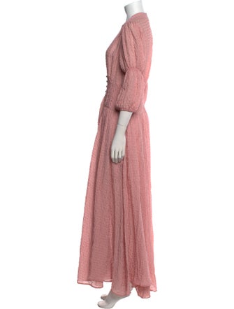 Cult Gaia V-Neck Long Dress