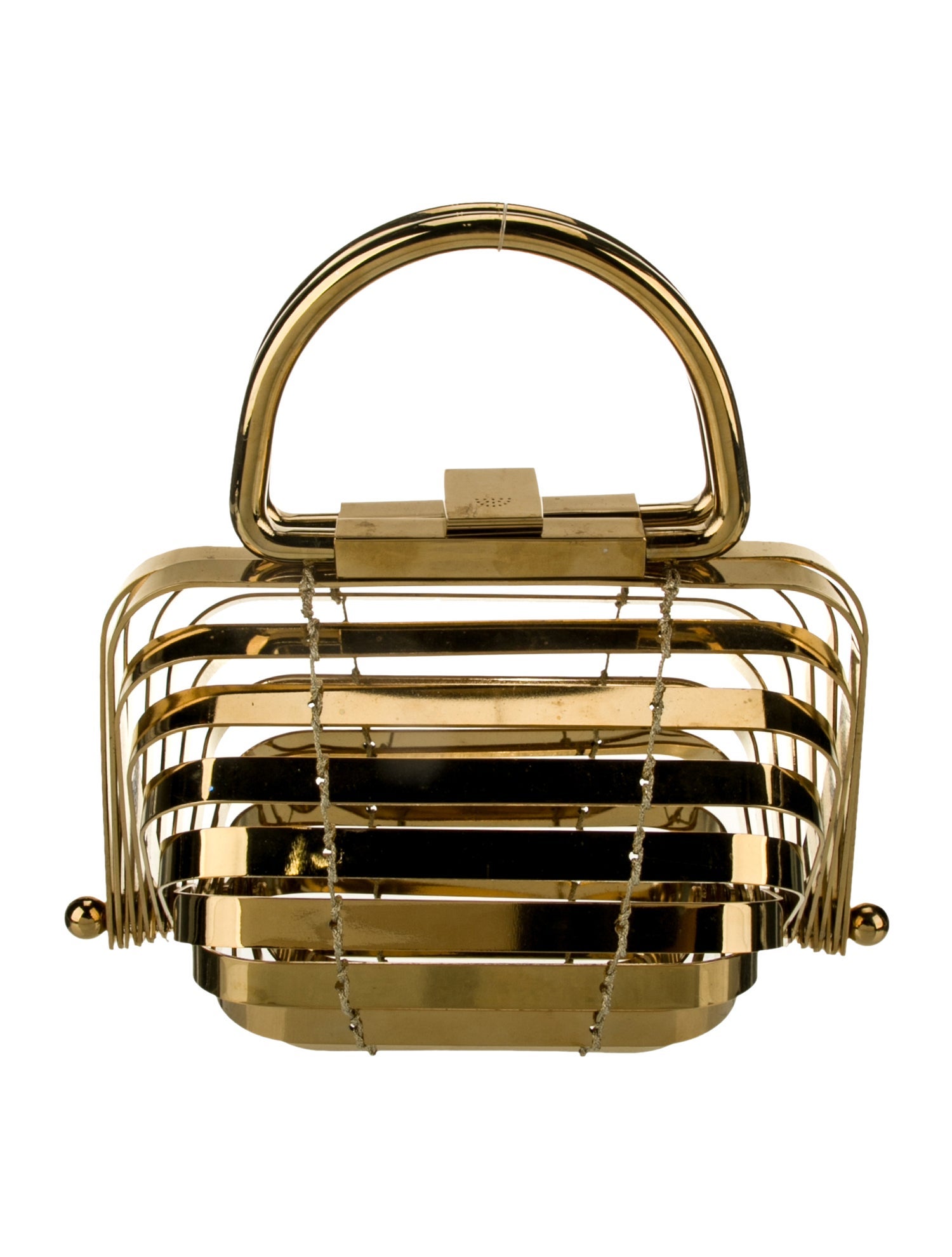 Cult Gaia Metal Top Handle Bag