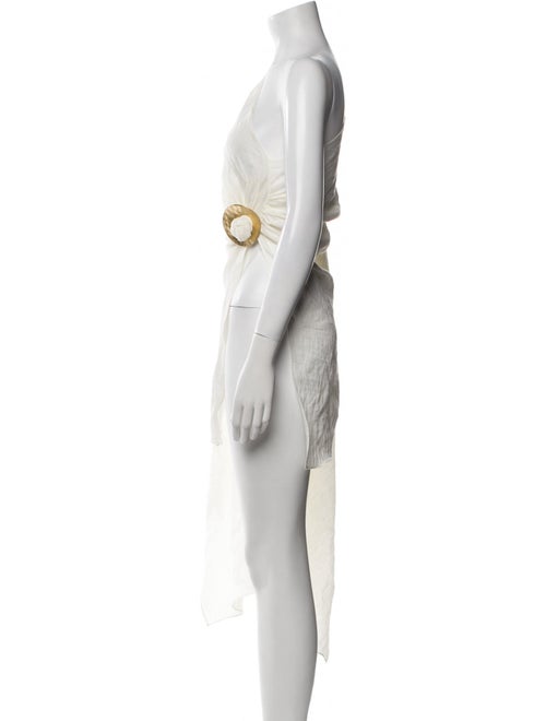 Cult Gaia Linen One-Shoulder Tunic