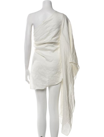 Cult Gaia Linen One-Shoulder Tunic