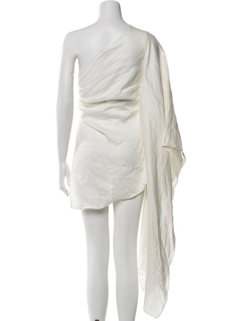Cult Gaia Linen One-Shoulder Tunic
