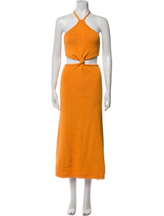 Cult Gaia Halterneck Midi Length Dress