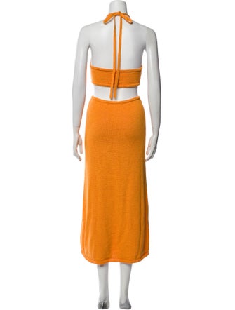 Cult Gaia Halterneck Midi Length Dress