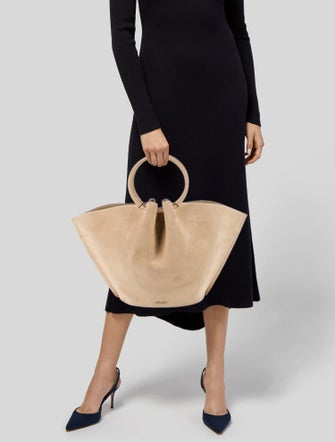 Cult Gaia Suede Top Handle Bag