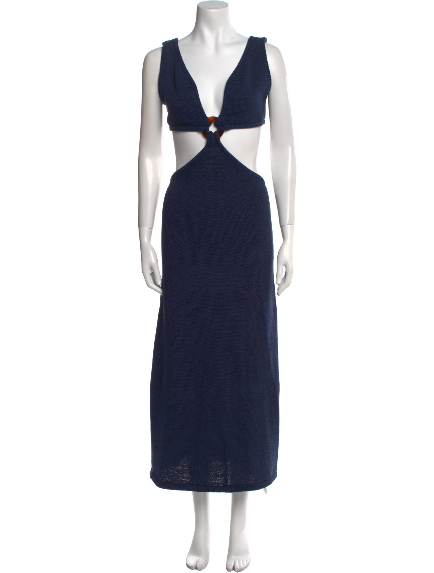 Cult Gaia V-Neck Midi Length Dress