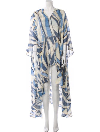 Cult Gaia Printed Long Dress