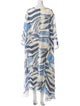 Cult Gaia Printed Long Dress