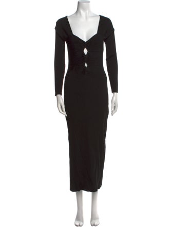 Cult Gaia V-Neck Long Dress
