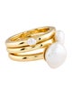 Cult Gaia Irma Set of 7 Pearl Rings