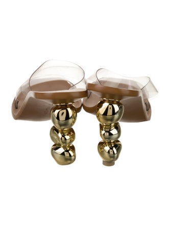 Cult Gaia Leather Slides