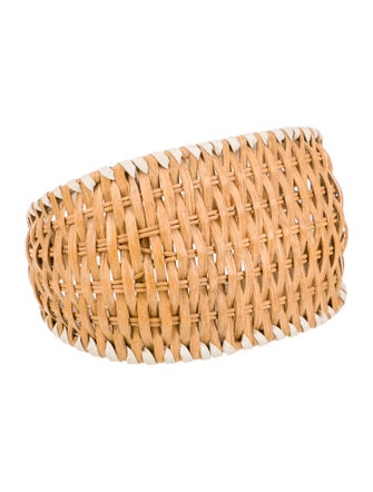 Cult Gaia Rattan Top Handle Bag