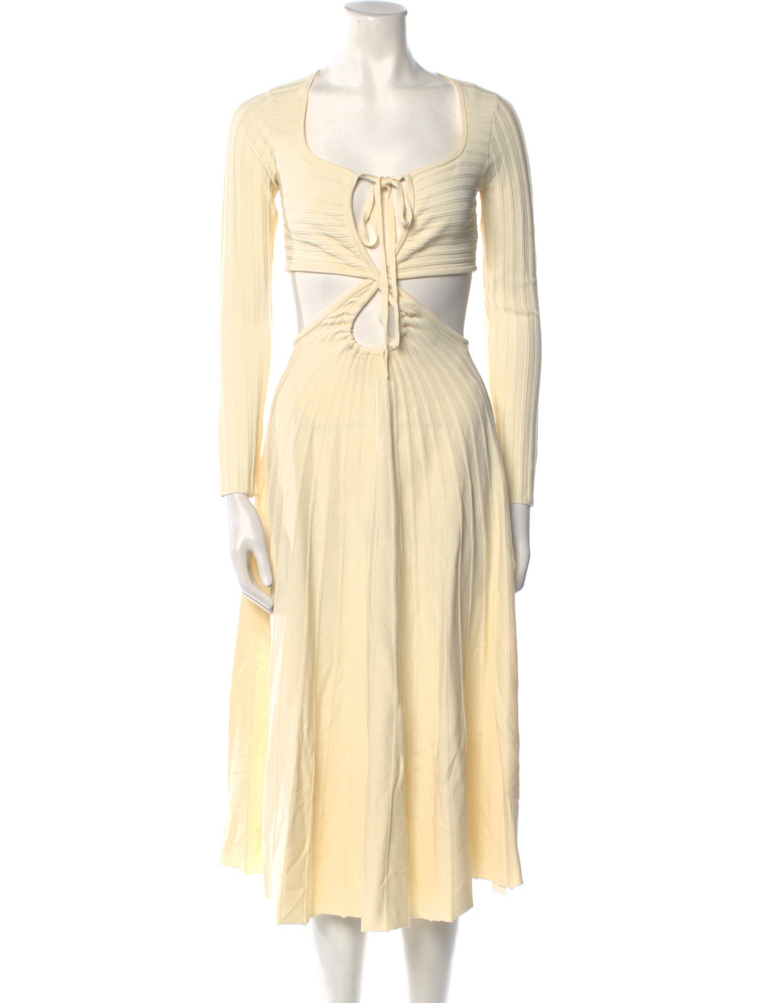 Cult Gaia V-Neck Midi Length Dress