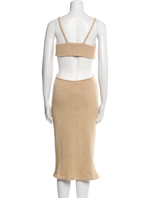 Cult Gaia V-Neck Midi Length Dress