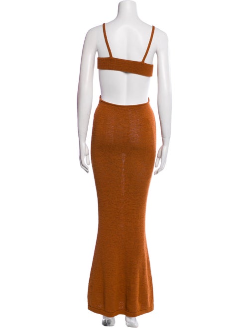 Cult Gaia Printed Long Dress