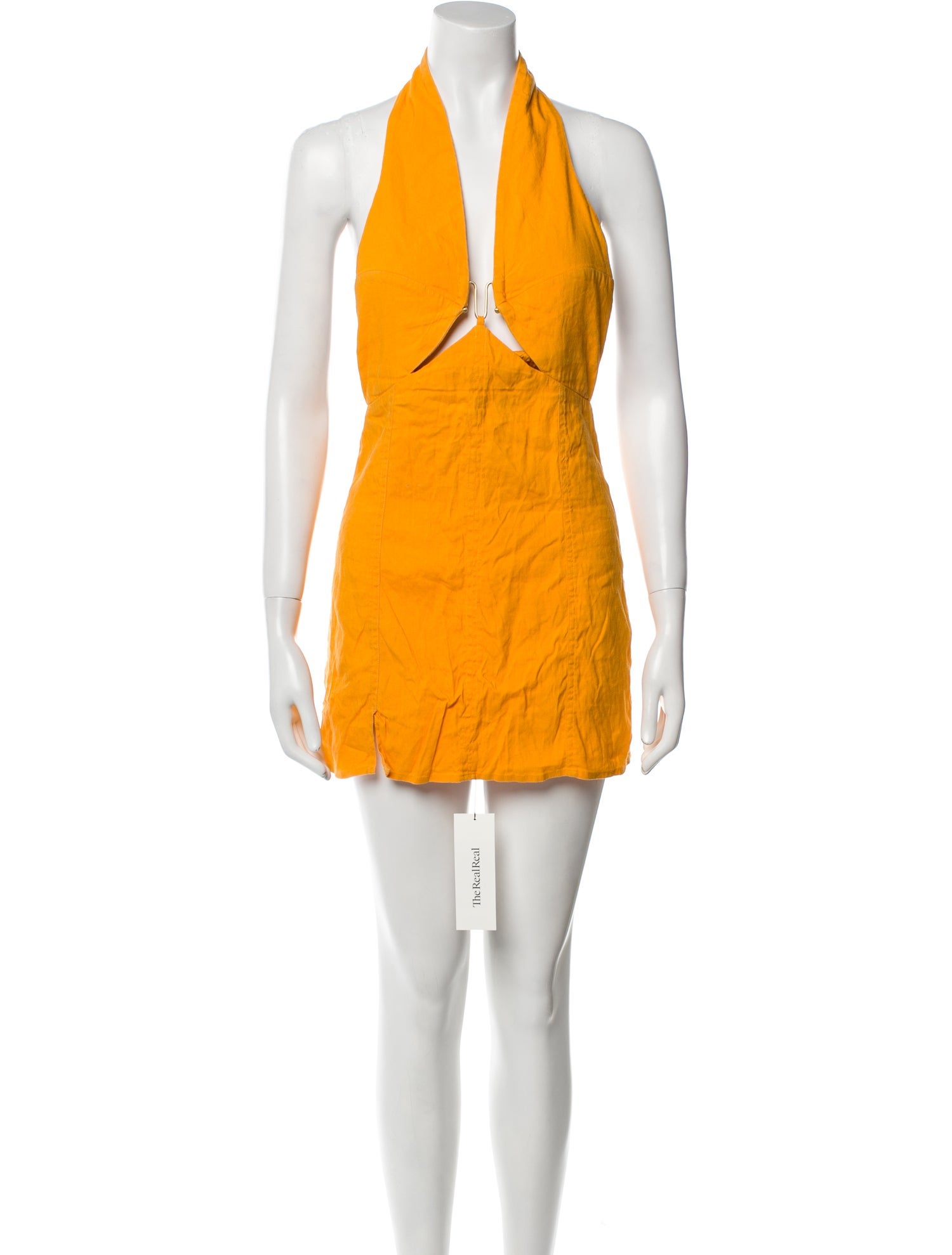 Cult Gaia Halterneck Mini Dress