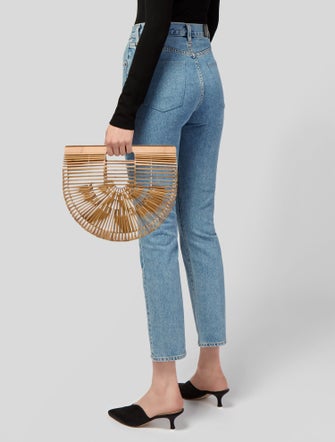 Cult Gaia Bamboo Top Handle Bag