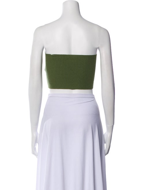 Cult Gaia Cashmere Strapless Crop Top
