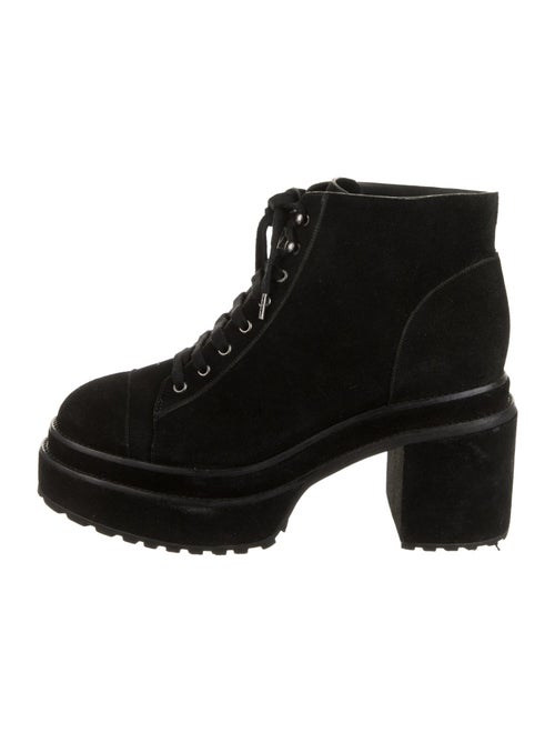 Cult Gaia Suede Combat Boots