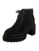 Cult Gaia Suede Combat Boots