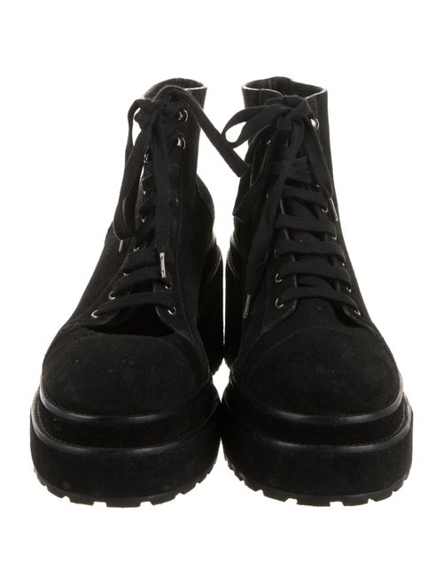 Cult Gaia Suede Combat Boots