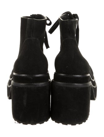 Cult Gaia Suede Combat Boots