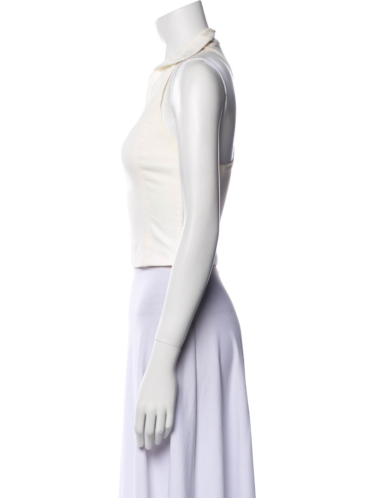 Cult Gaia Square Neckline Sleeveless Crop Top