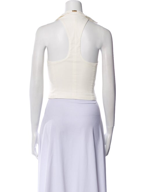 Cult Gaia Square Neckline Sleeveless Crop Top