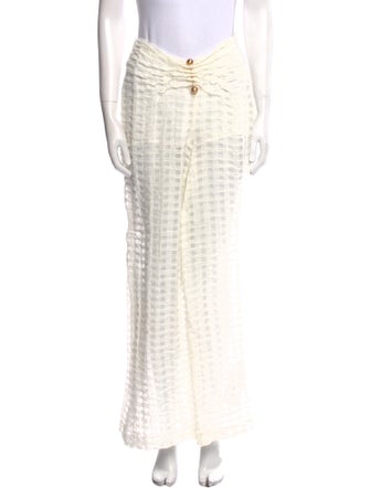 Cult Gaia Lace Pattern Wide Leg Pants