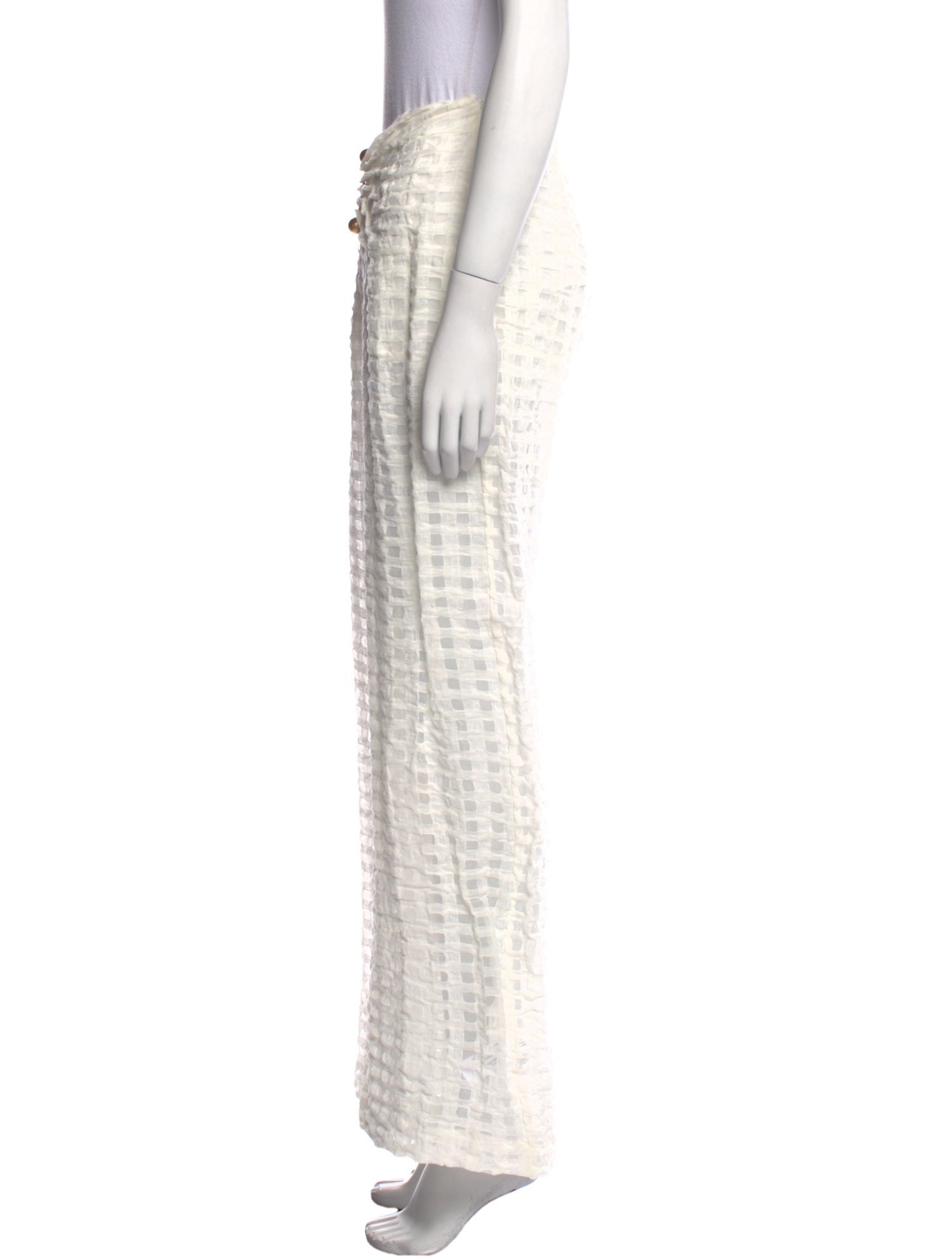 Cult Gaia Lace Pattern Wide Leg Pants