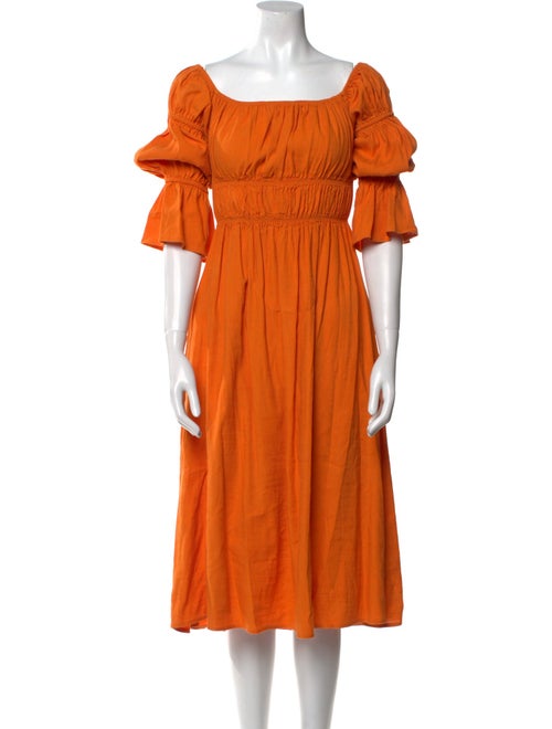Cult Gaia Square Neckline Midi Length Dress