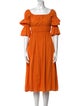 Cult Gaia Square Neckline Midi Length Dress