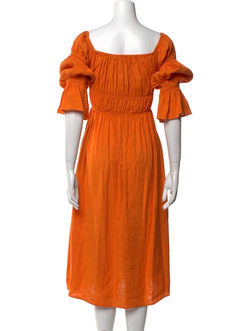 Cult Gaia Square Neckline Midi Length Dress