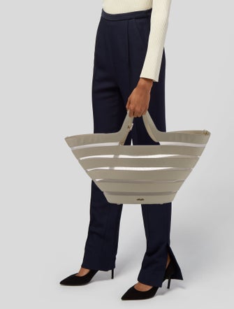 Cult Gaia Leather Top Handle Bag