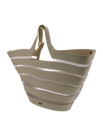 Cult Gaia Leather Top Handle Bag