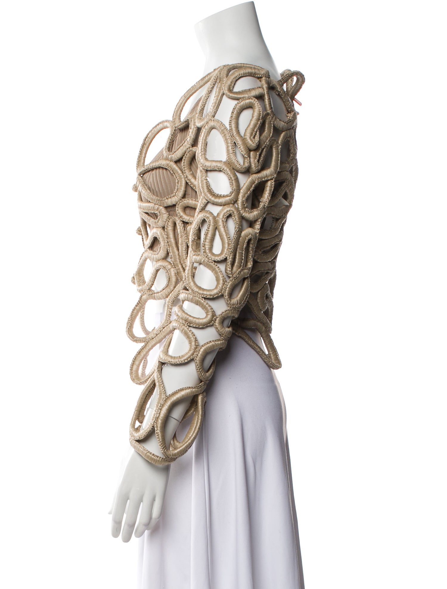 Cult Gaia Printed V-Neck Crop Top w/ Tags