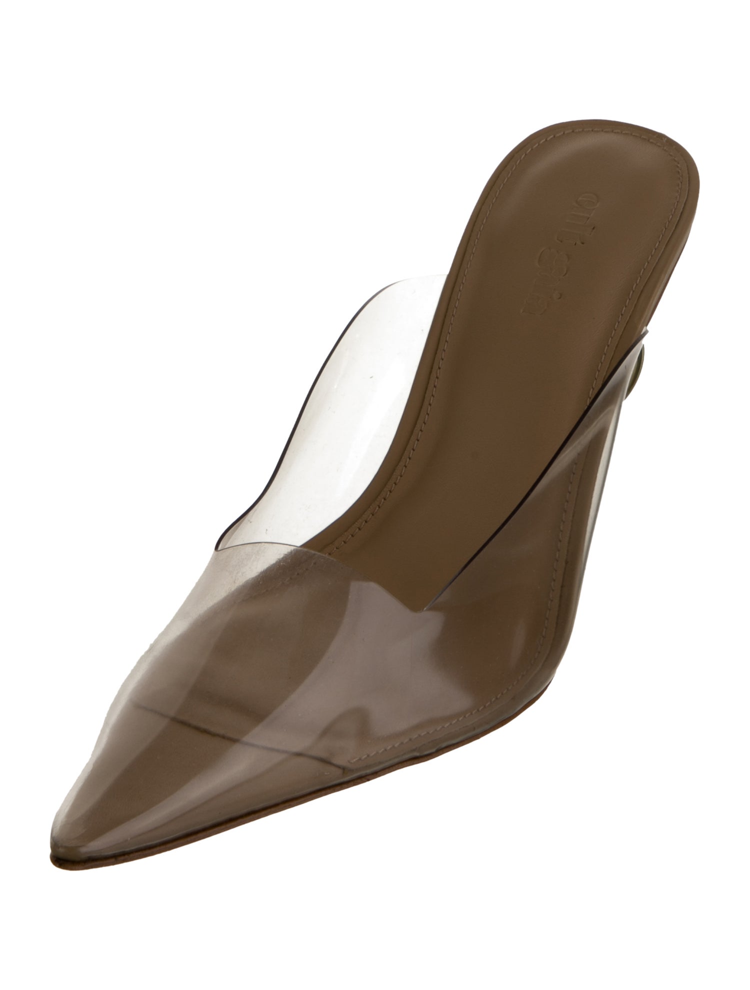 Cult Gaia PVC Chain-Link Accents Mules