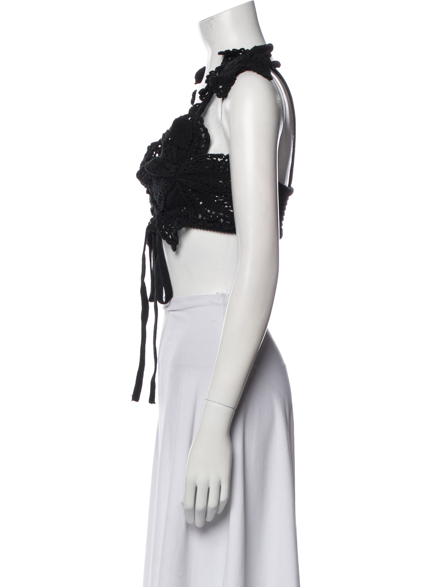 Cult Gaia V-Neck Sleeveless Crop Top