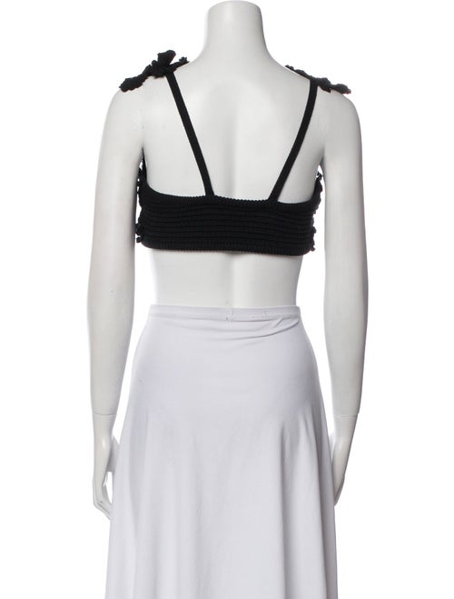 Cult Gaia V-Neck Sleeveless Crop Top