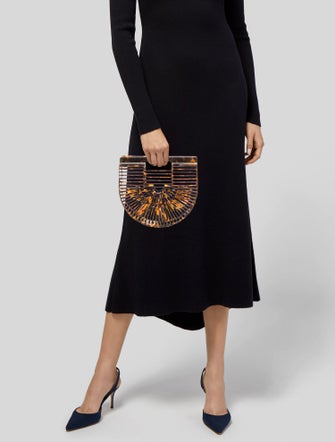 Cult Gaia Acrylic Top Handle Bag